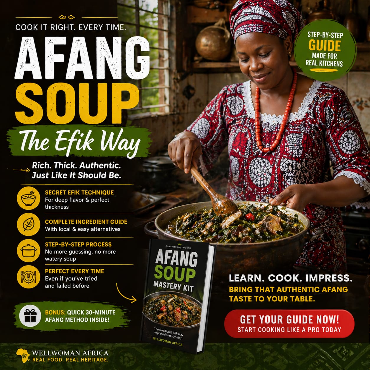 Authentic Afang Soup cooking the Efik way